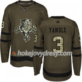 Pánské Hokejový Dres Florida Panthers Keith Yandle 3 Adidas 2017-2018 Camo Zelená Authentic
